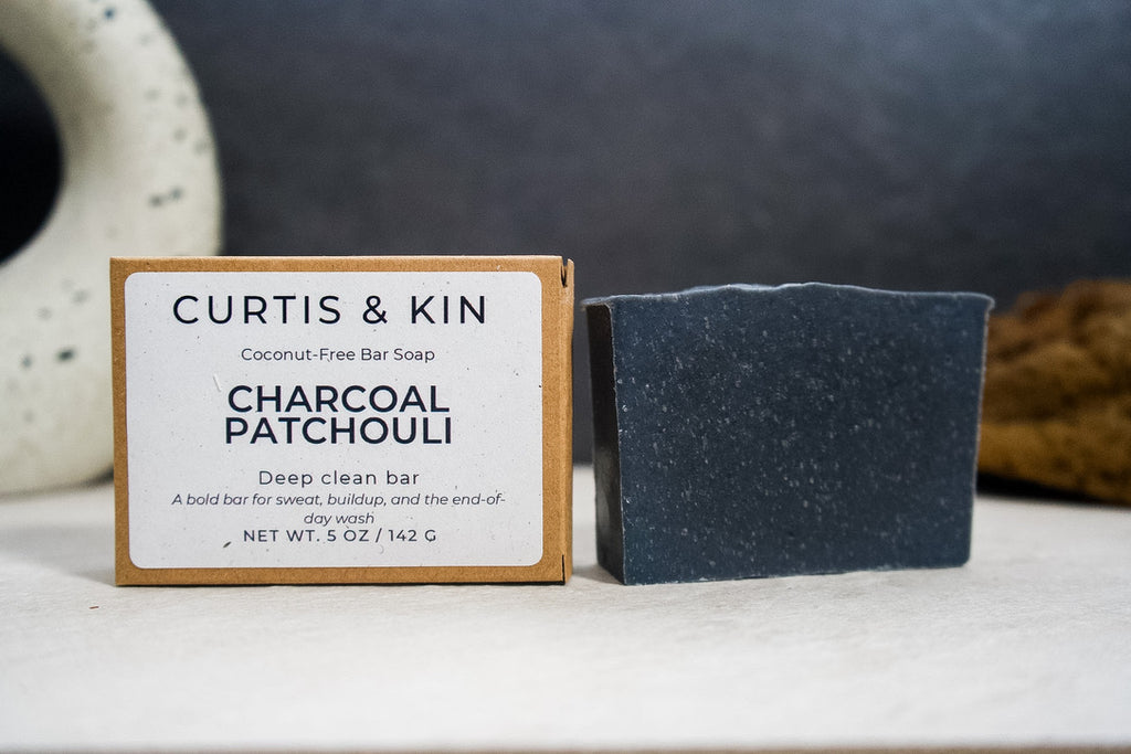 Charcoal Patchouli Bar | Deep-Cleansing Soap for Oily Skin