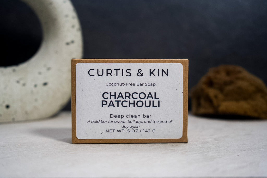 Charcoal Patchouli Bar | Deep-Cleansing Soap for Oily Skin